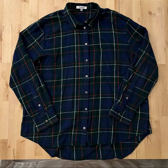 Madewell Plaid Button Up Shirt - Picture 1 of 5